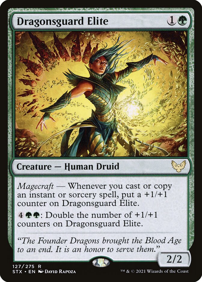 Dragonsguard Elite 127 (Strixhaven: School of Mages)  - Foil | Good Games Cannington