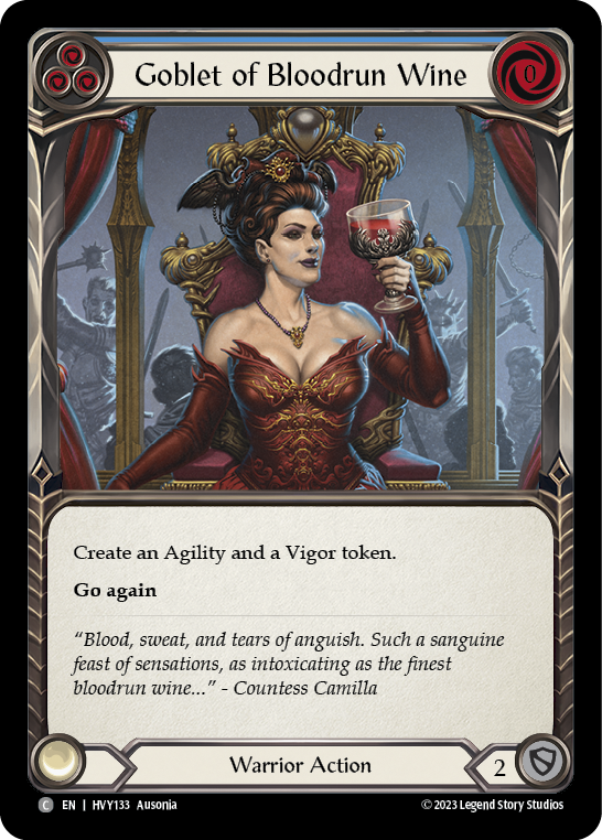 Goblet of Bloodrun Wine [HVY133] (Heavy Hitters)  Rainbow Foil | Good Games Cannington