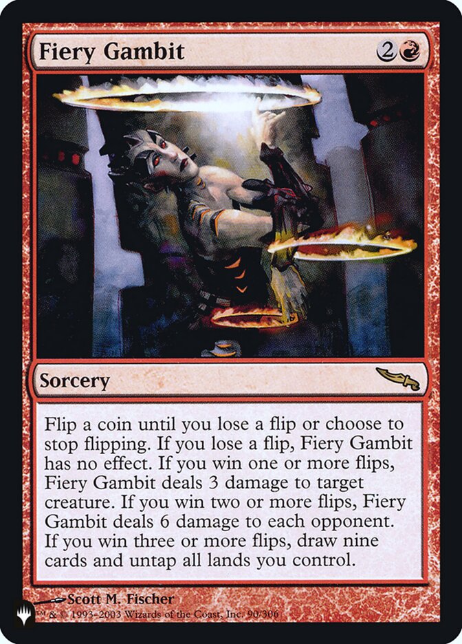Fiery Gambit [Secret Lair: Heads I Win, Tails You Lose] | Good Games Cannington