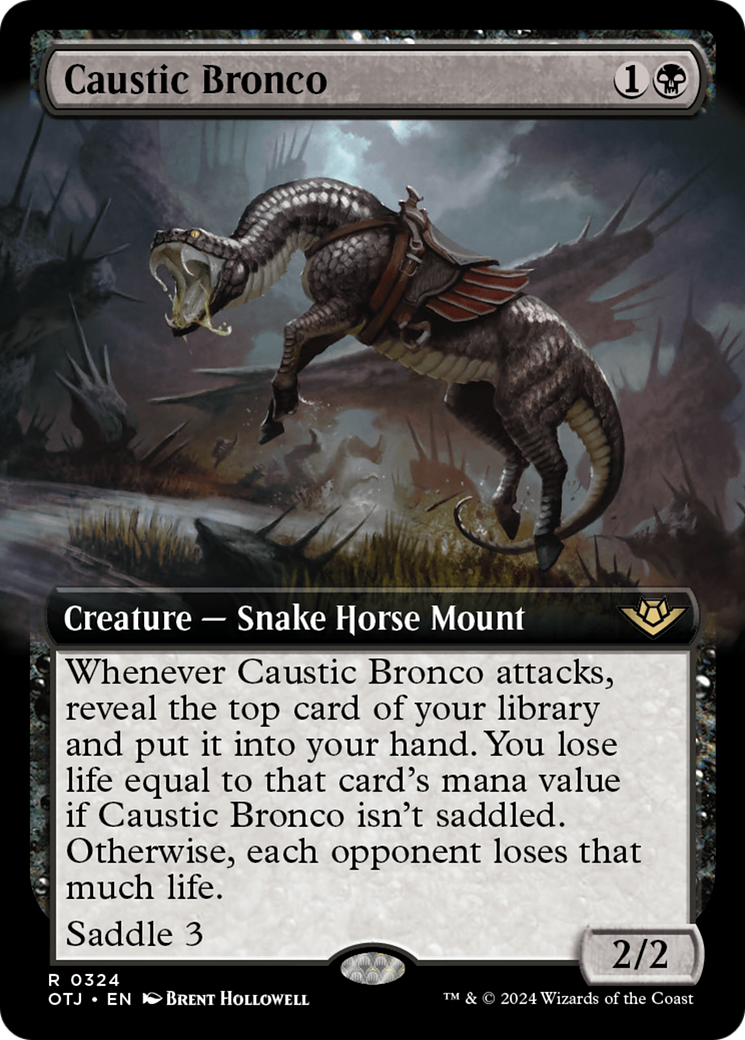 Caustic Bronco (Extended Art) [Outlaws of Thunder Junction] | Good Games Cannington