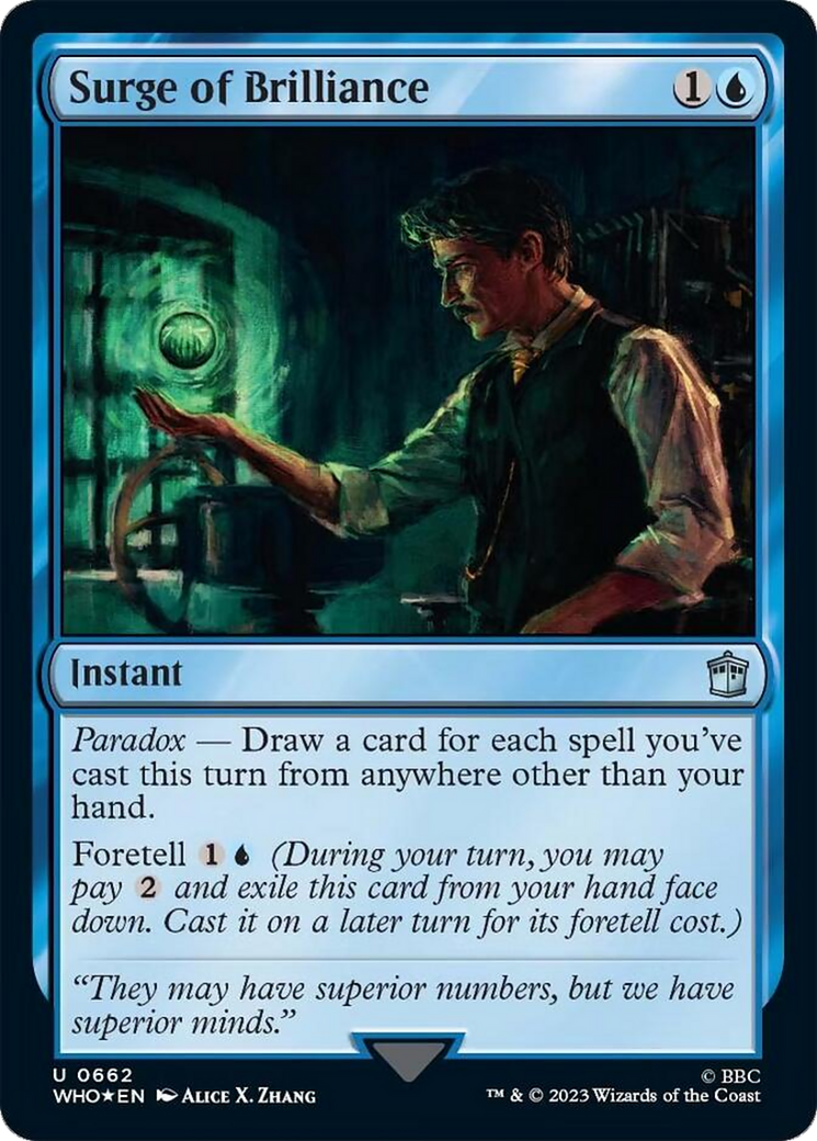 Surge of Brilliance (Surge Foil) [Doctor Who] | Good Games Cannington