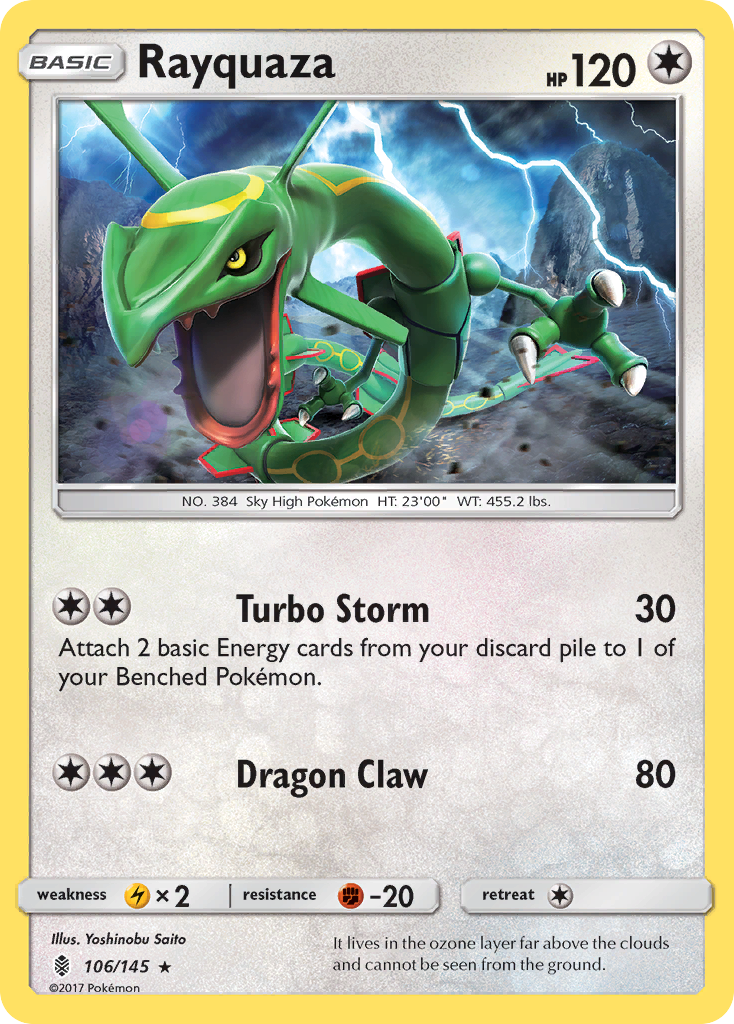 Rayquaza (106/145) [Sun & Moon: Guardians Rising] | Good Games Cannington