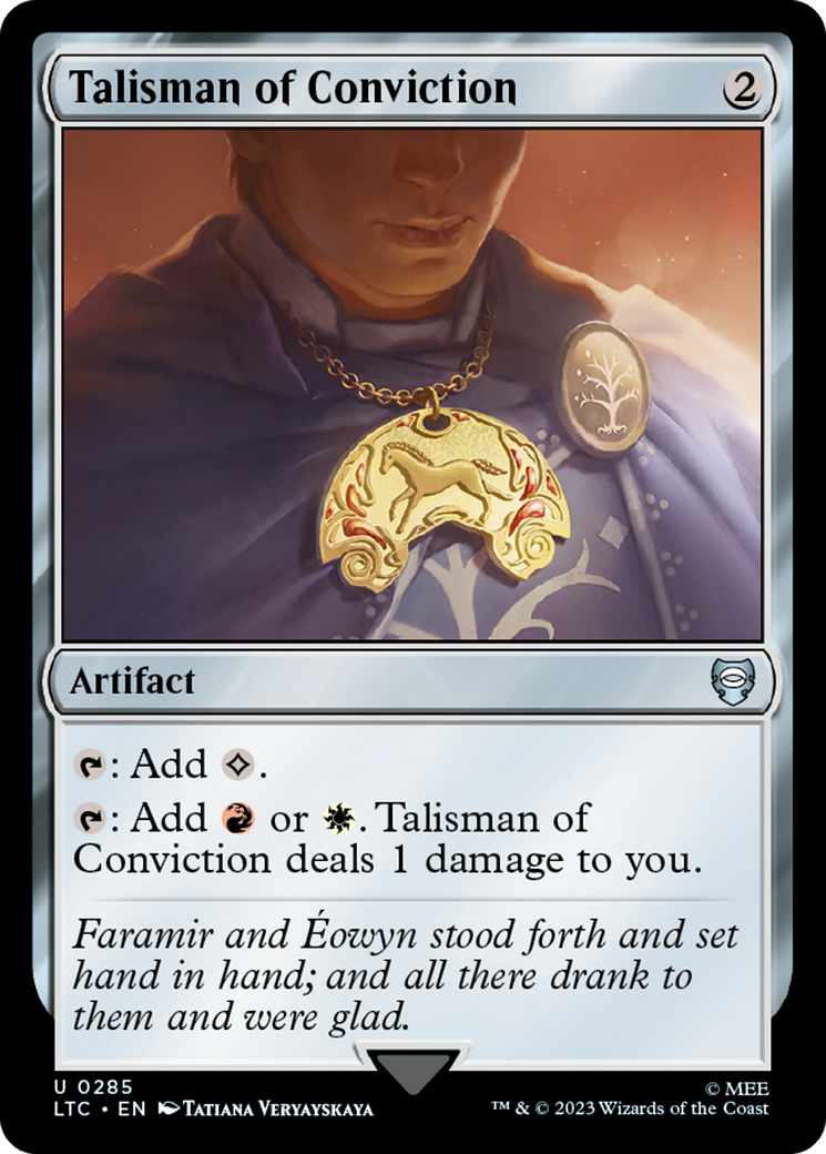 Talisman of Conviction [The Lord of the Rings: Tales of Middle-Earth Commander] | Good Games Cannington
