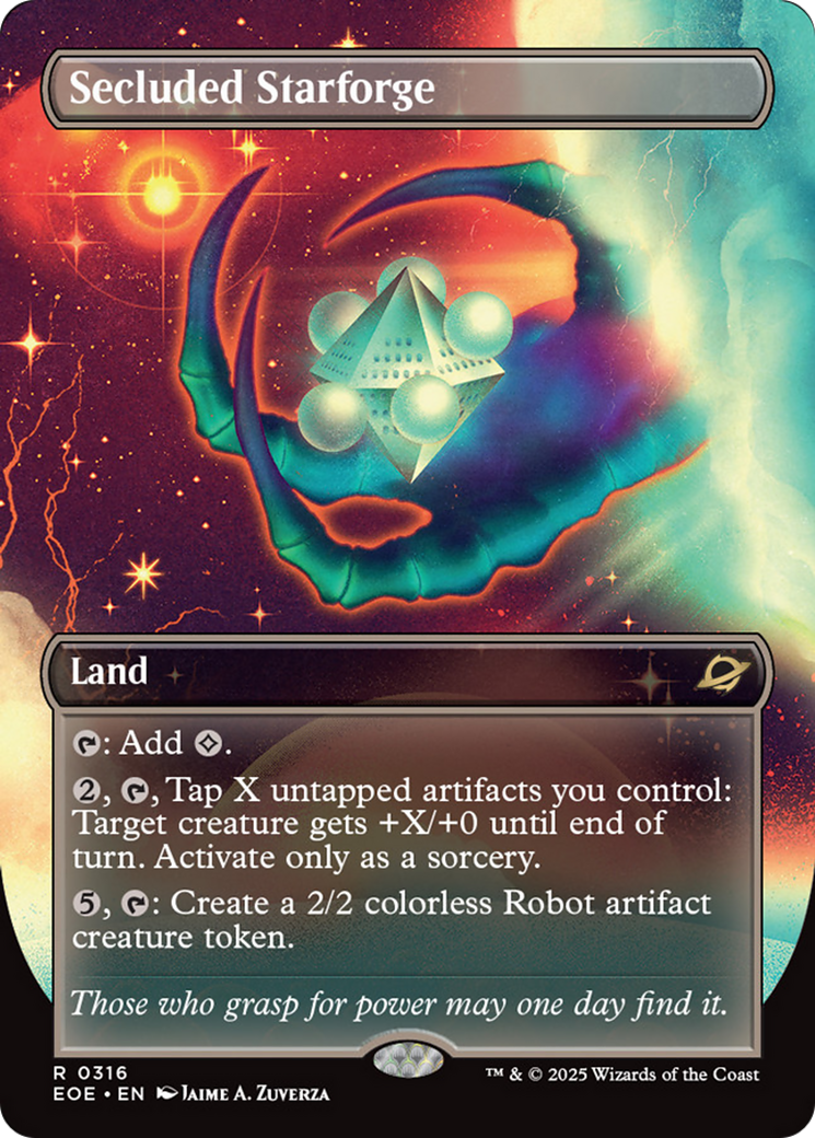Secluded Starforge (Borderless) [Edge of Eternities] | Good Games Cannington