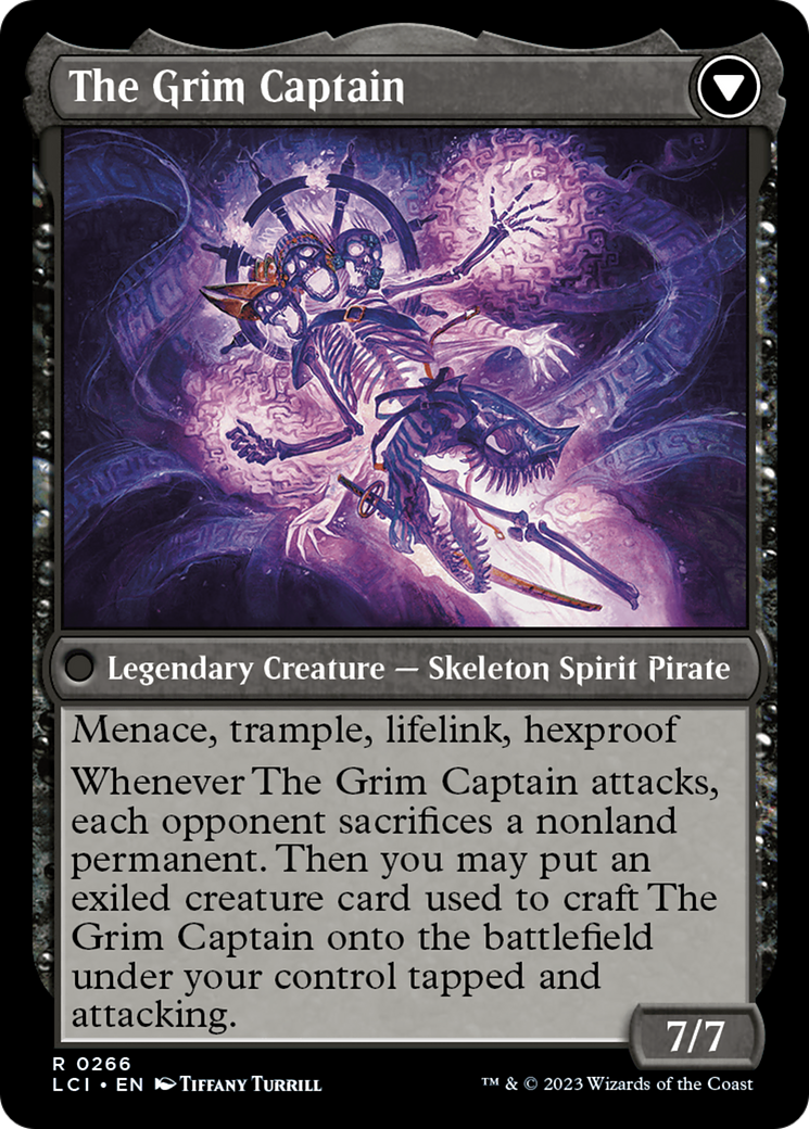Throne of the Grim Captain // The Grim Captain [The Lost Caverns of Ixalan Prerelease Cards] | Good Games Cannington