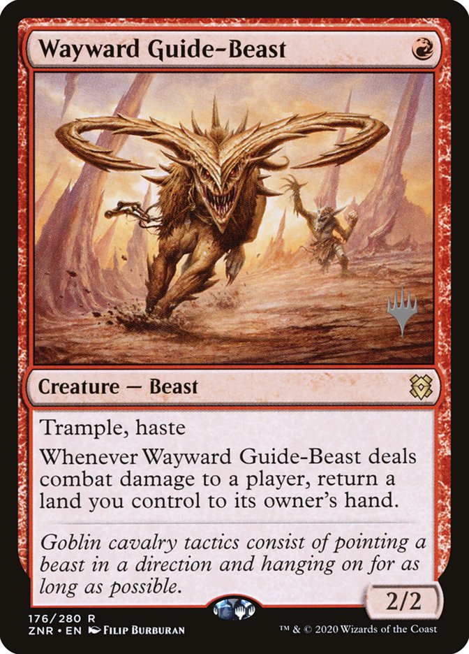 Wayward Guide-Beast (Promo Pack) [Zendikar Rising Promos] | Good Games Cannington