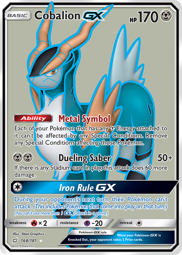 Cobalion GX (168/181) [Sun & Moon: Team Up] | Good Games Cannington