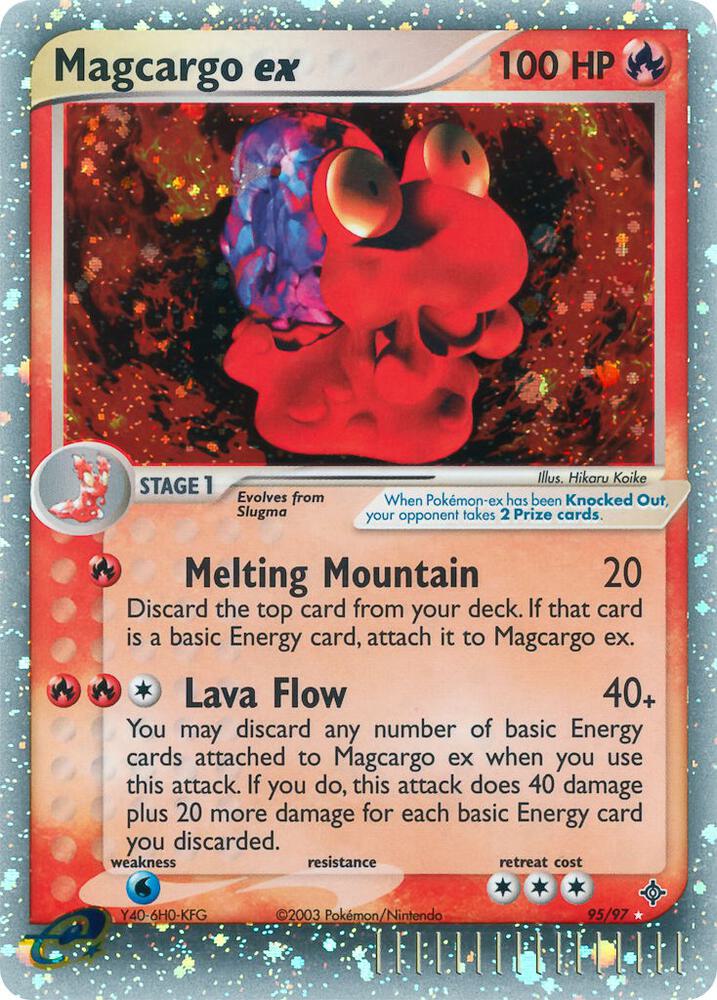Magcargo ex 95/97 (Dragon)  - Holofoil | Good Games Cannington