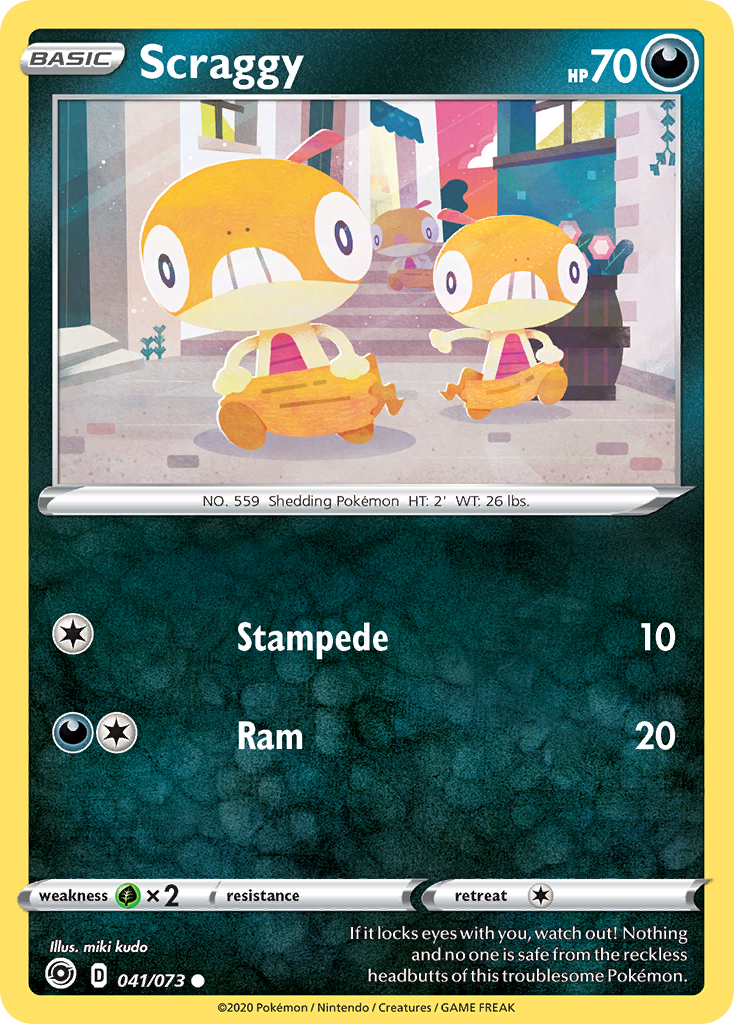 Scraggy (041/073) [Sword & Shield: Champion's Path] | Good Games Cannington
