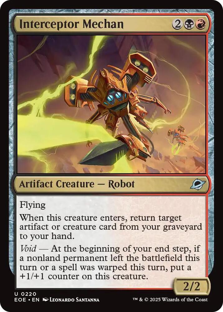 Interceptor Mechan 220 (Edge of Eternities)  - Foil | Good Games Cannington