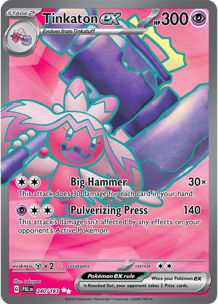 Tinkaton ex (240/193) [Scarlet & Violet: Paldea Evolved] | Good Games Cannington