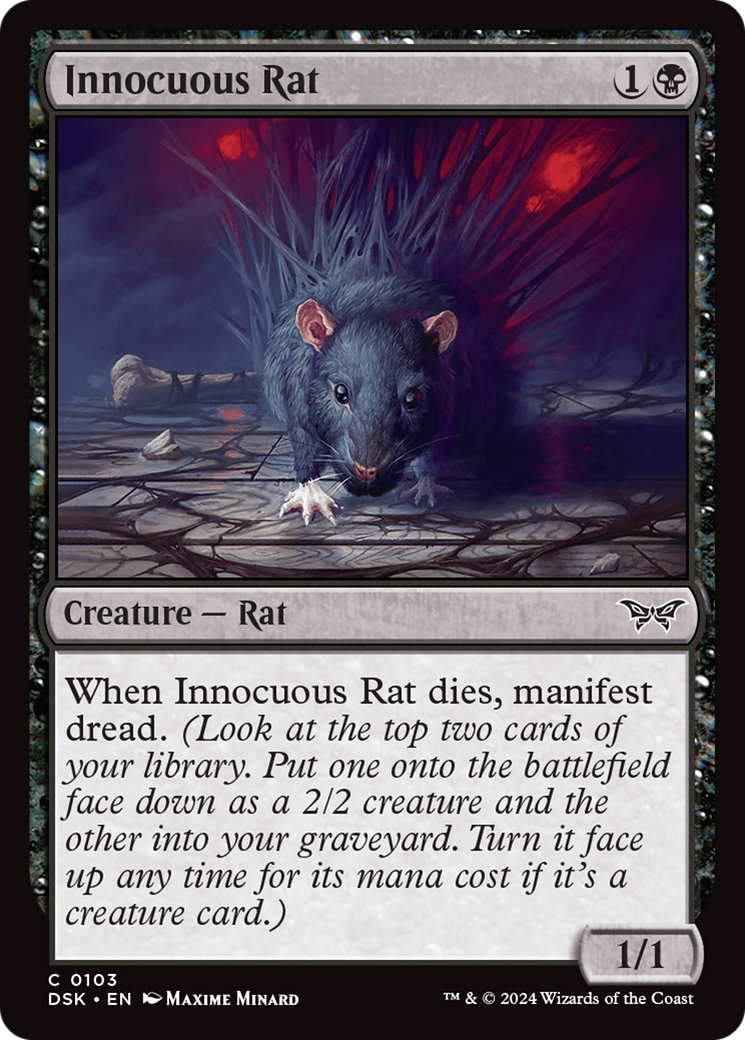 Innocuous Rat [Duskmourn: House of Horror] | Good Games Cannington