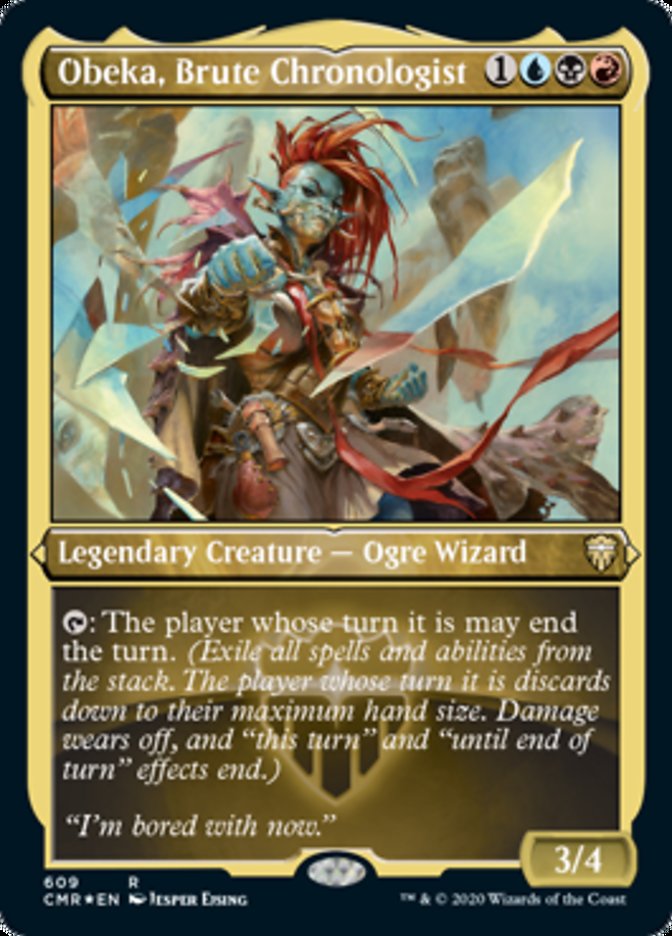 Obeka, Brute Chronologist (Etched) [Commander Legends] | Good Games Cannington