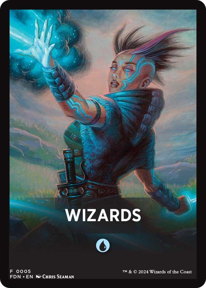 Wizards Theme Card [Foundations Tokens] | Good Games Cannington
