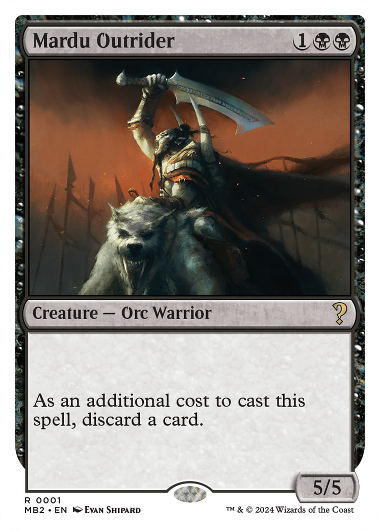 Mardu Outrider (White Border) [Mystery Booster 2] | Good Games Cannington