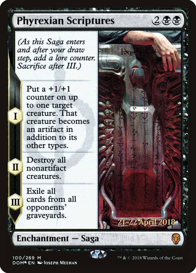 Phyrexian Scriptures [Dominaria Prerelease Promos] | Good Games Cannington
