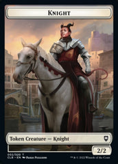 Treasure // Knight Double-Sided Token [Commander Legends: Battle for Baldur's Gate Tokens] | Good Games Cannington