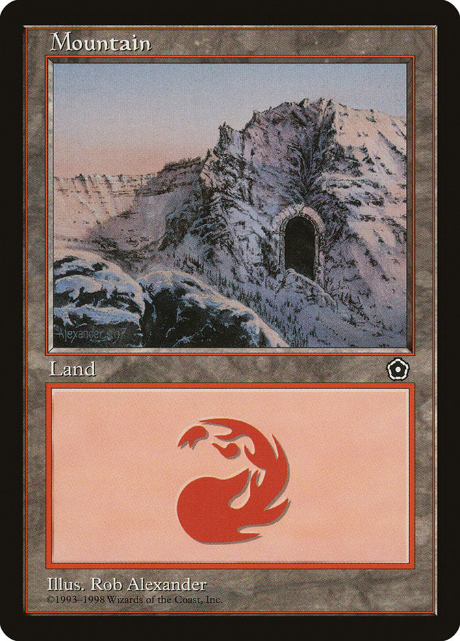 Mountain (Signature on Left / Cave on Right) [Portal Second Age] | Good Games Cannington
