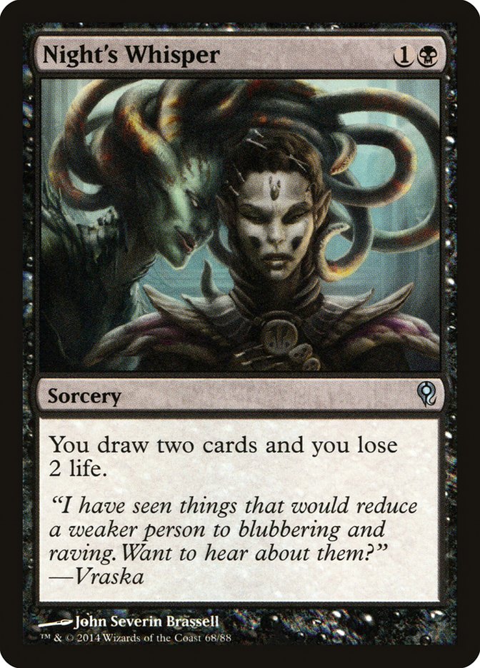 Night's Whisper [Duel Decks: Jace vs. Vraska] | Good Games Cannington
