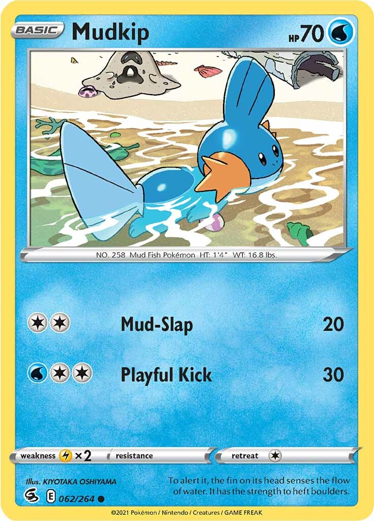 Mudkip (062/264) [Sword & Shield: Fusion Strike] | Good Games Cannington