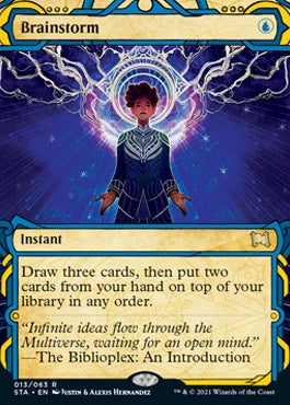 Brainstorm (Foil Etched) [Strixhaven: School of Mages Mystical Archive] | Good Games Cannington