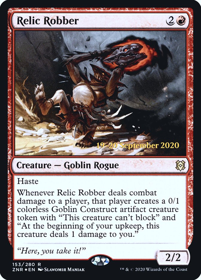 Relic Robber [Zendikar Rising Prerelease Promos] | Good Games Cannington