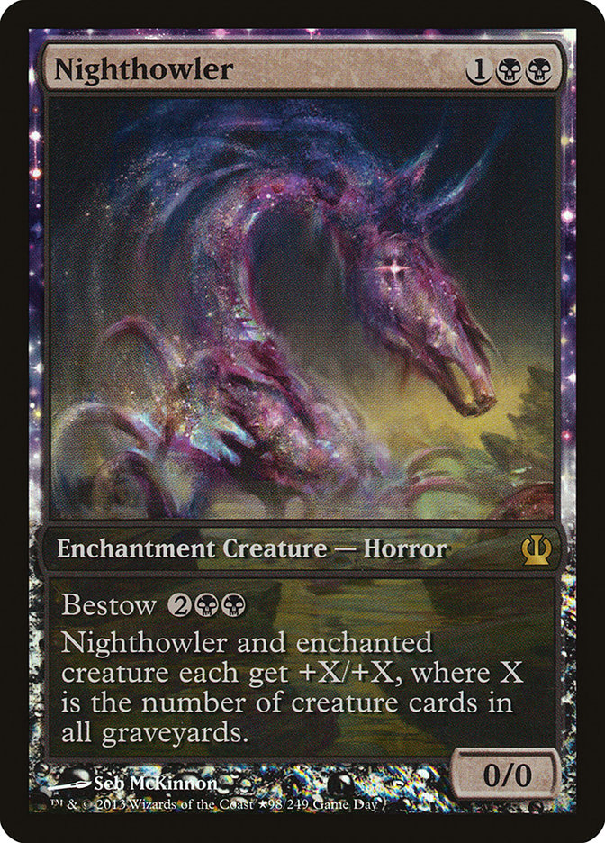 Nighthowler (Game Day) (Extended Art) [Theros Promos] | Good Games Cannington