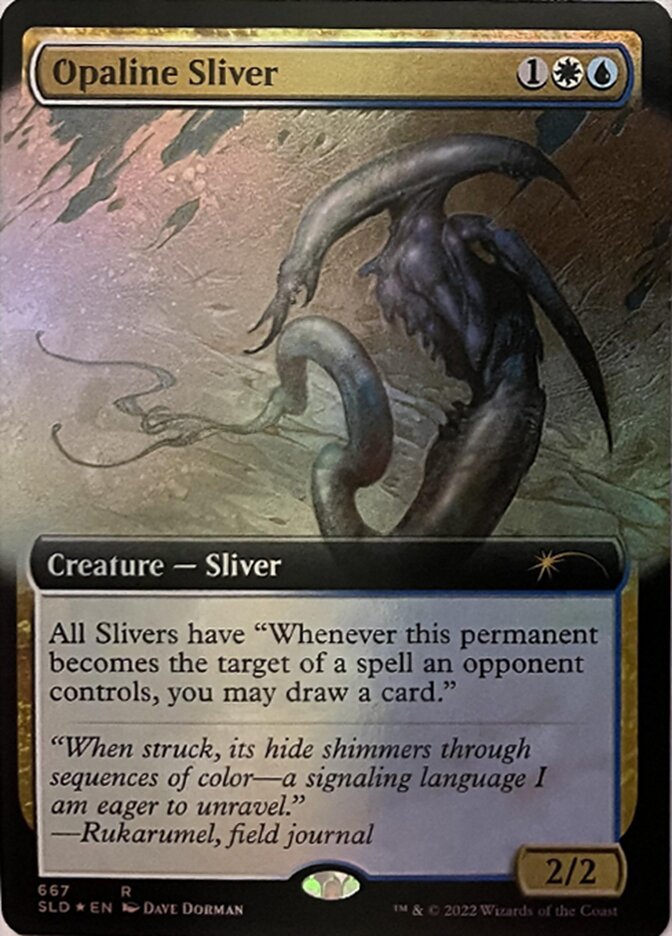 Opaline Sliver (Extended Art) [Secret Lair Drop Promos] | Good Games Cannington