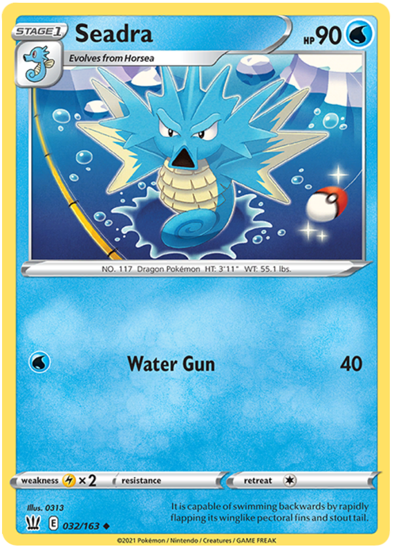 Seadra (032/163) [Sword & Shield: Battle Styles] | Good Games Cannington