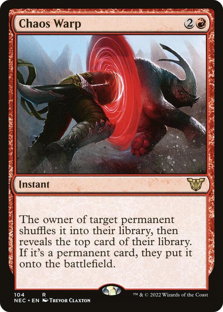 Chaos Warp 104/38 (Commander: Kamigawa: Neon Dynasty)  | Good Games Cannington