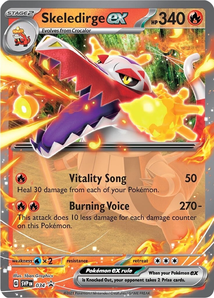 Skeledirge ex (034) [Scarlet & Violet: Black Star Promos] | Good Games Cannington