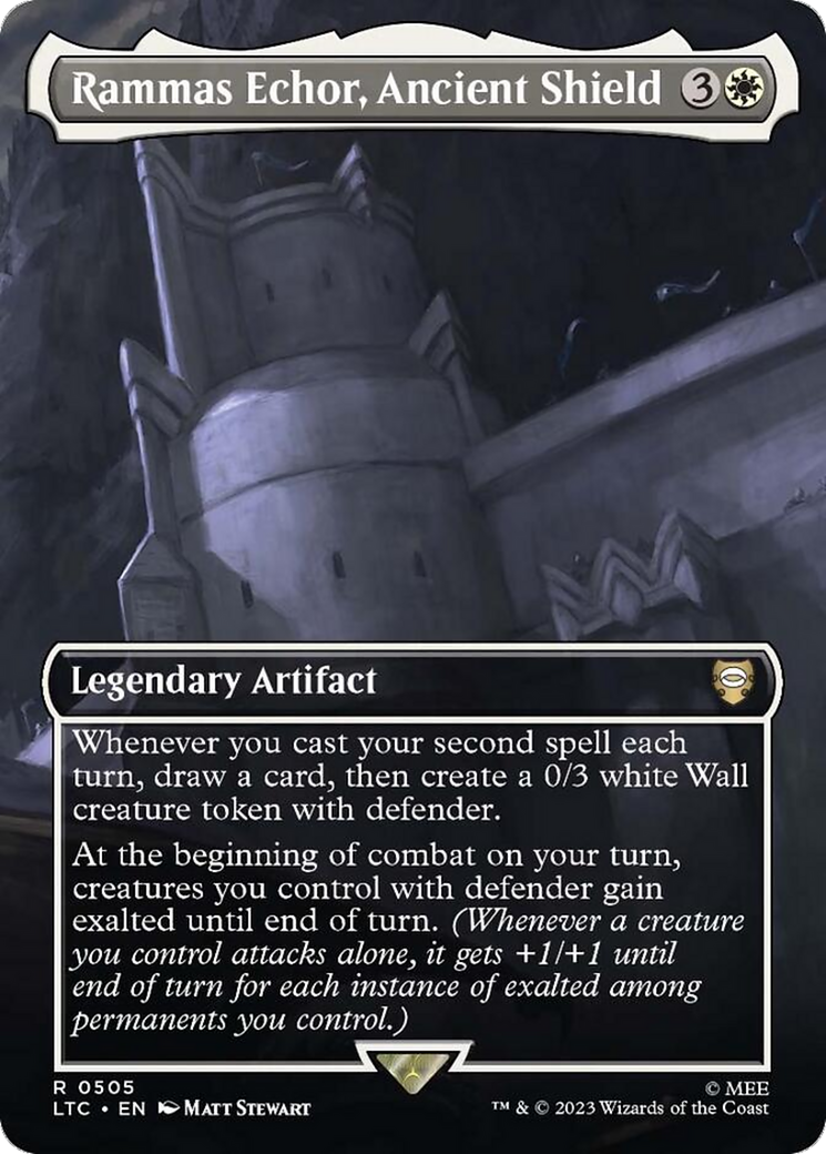 Rammas Echor, Ancient Shield (Borderless) [The Lord of the Rings: Tales of Middle-Earth Commander] | Good Games Cannington