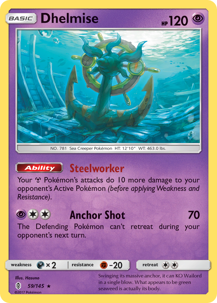 Dhelmise (59/145) [Sun & Moon: Guardians Rising] | Good Games Cannington