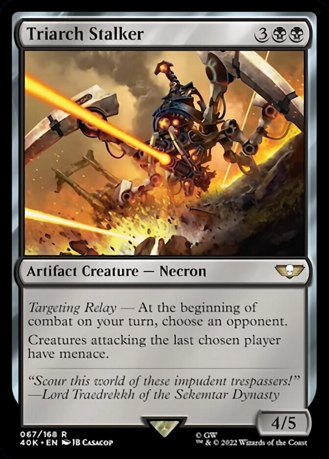 Triarch Stalker (Surge Foil) [Warhammer 40,000] | Good Games Cannington