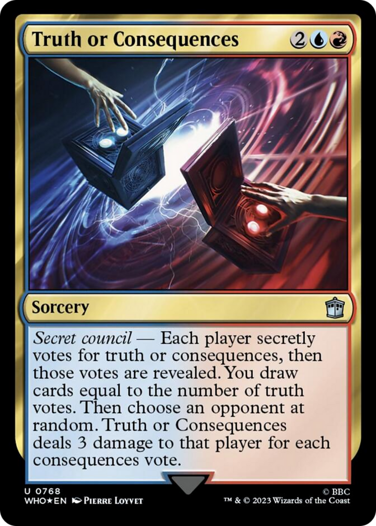 Truth or Consequences (Surge Foil) [Doctor Who] | Good Games Cannington