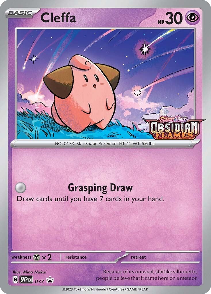 Cleffa (037) (Stamped) [Scarlet & Violet: Black Star Promos] | Good Games Cannington