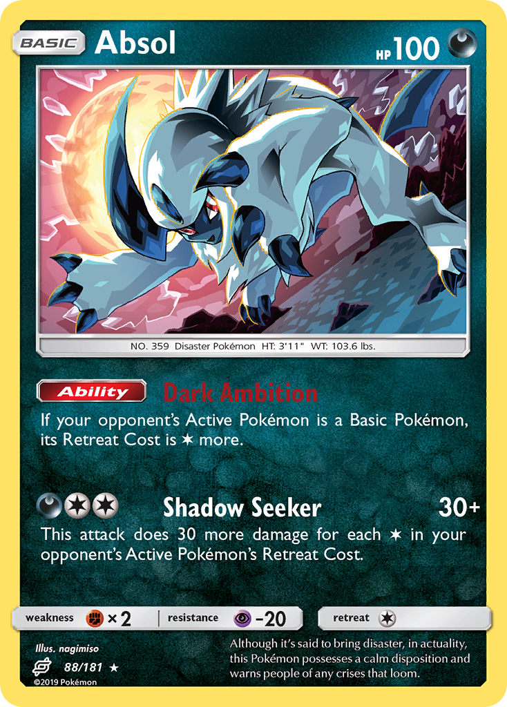 Absol (88/181) [Sun & Moon: Team Up] | Good Games Cannington