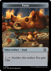 Mercenary // Food (0005) Double-Sided Token [Outlaws of Thunder Junction Tokens] | Good Games Cannington