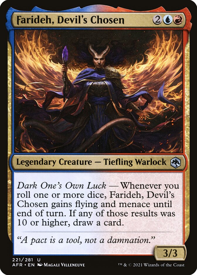 Farideh, Devil's Chosen 221 (Adventures in the Forgotten Realms)  - Foil | Good Games Cannington