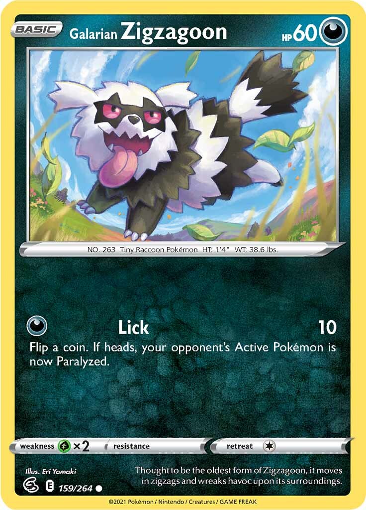 Galarian Zigzagoon (159/264) [Sword & Shield: Fusion Strike] | Good Games Cannington