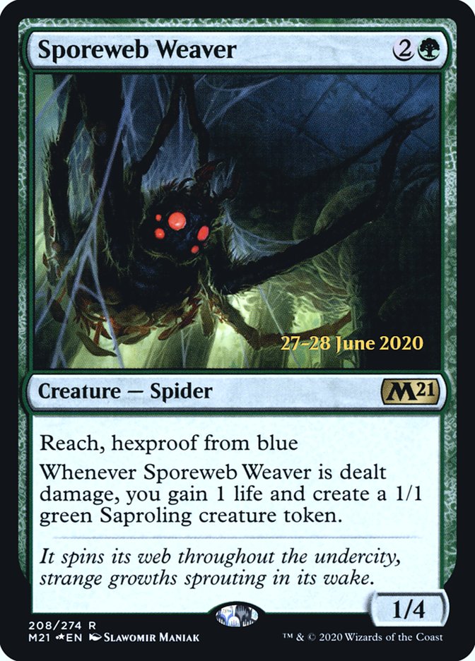 Sporeweb Weaver [Core Set 2021 Prerelease Promos] | Good Games Cannington
