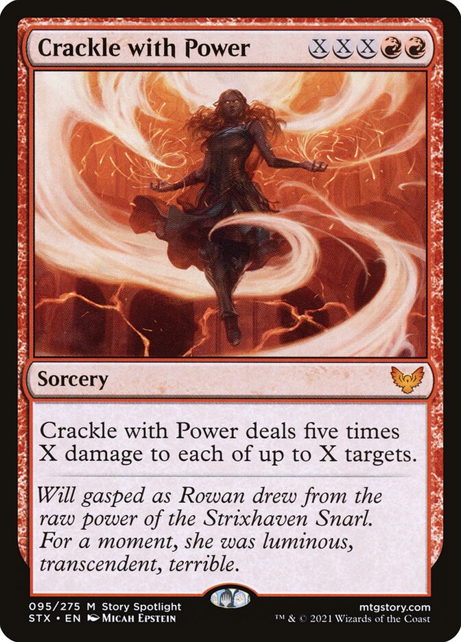 Crackle with Power 95 (Strixhaven: School of Mages)  - Foil | Good Games Cannington