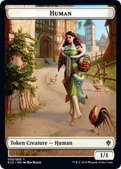 Human // Food (16) Double-Sided Token [Throne of Eldraine Tokens] | Good Games Cannington