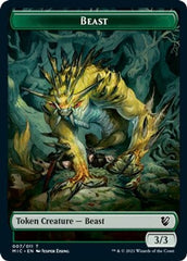 Beast (007) // Spider Double-Sided Token [Innistrad: Midnight Hunt Commander Tokens] | Good Games Cannington