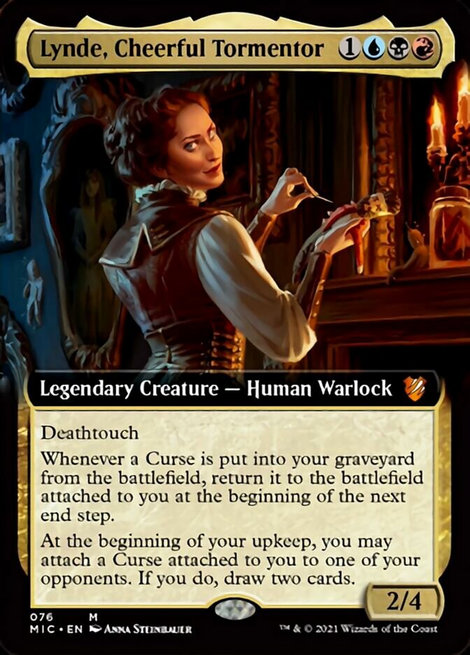 Lynde, Cheerful Tormentor (Extended Art) [Innistrad: Midnight Hunt Commander] | Good Games Cannington