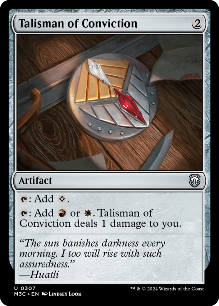 Talisman of Conviction [Modern Horizons 3 Commander] | Good Games Cannington