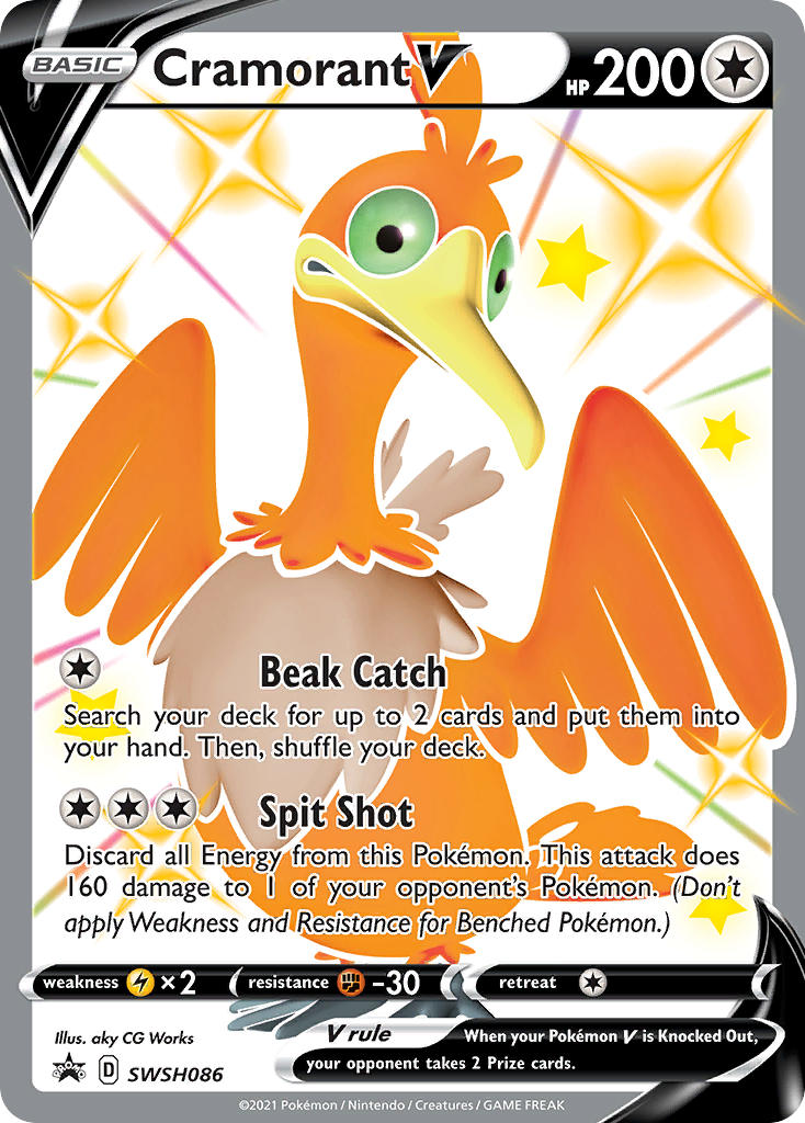 Cramorant V (SWSH086) (Jumbo Card) [Sword & Shield: Black Star Promos] | Good Games Cannington