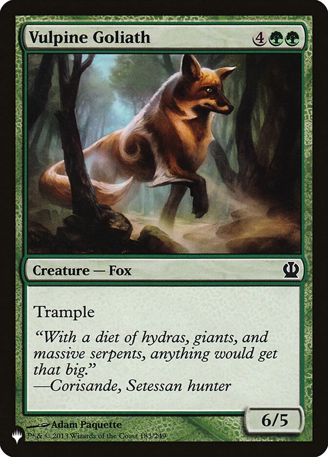 Vulpine Goliath [The List] | Good Games Cannington