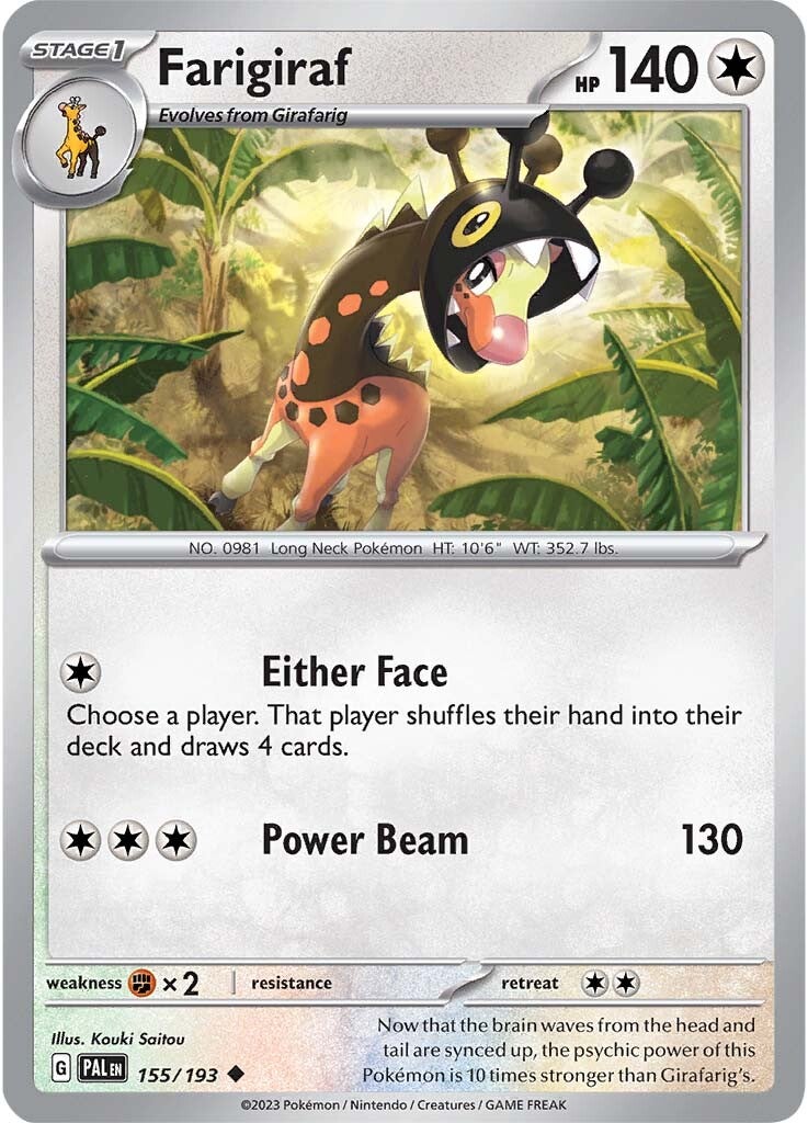 Farigiraf (155/193) [Scarlet & Violet: Paldea Evolved] | Good Games Cannington