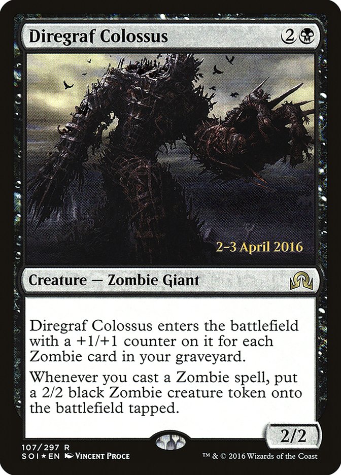Diregraf Colossus [Shadows over Innistrad Prerelease Promos] | Good Games Cannington